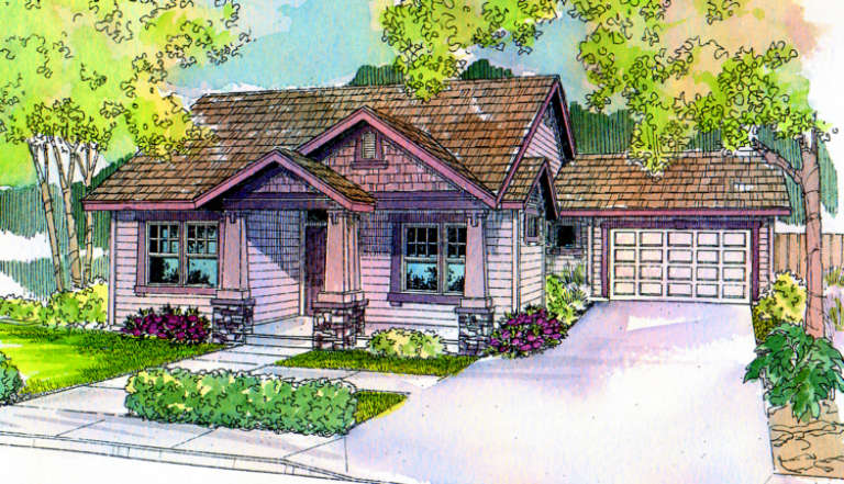 Craftsman House Plan #035-00080 Elevation Photo