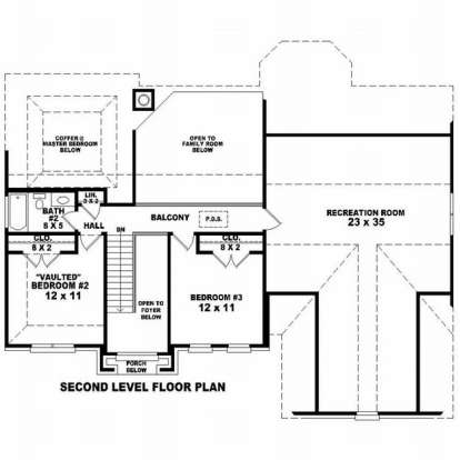 Floorplan 2 for House Plan #053-00682