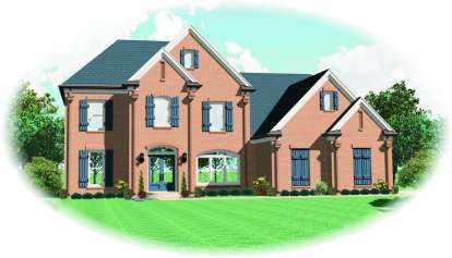 4 Bed, 2 Bath, 3096 Square Foot House Plan - #053-00688