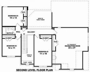 Floorplan 2 for House Plan #053-00689