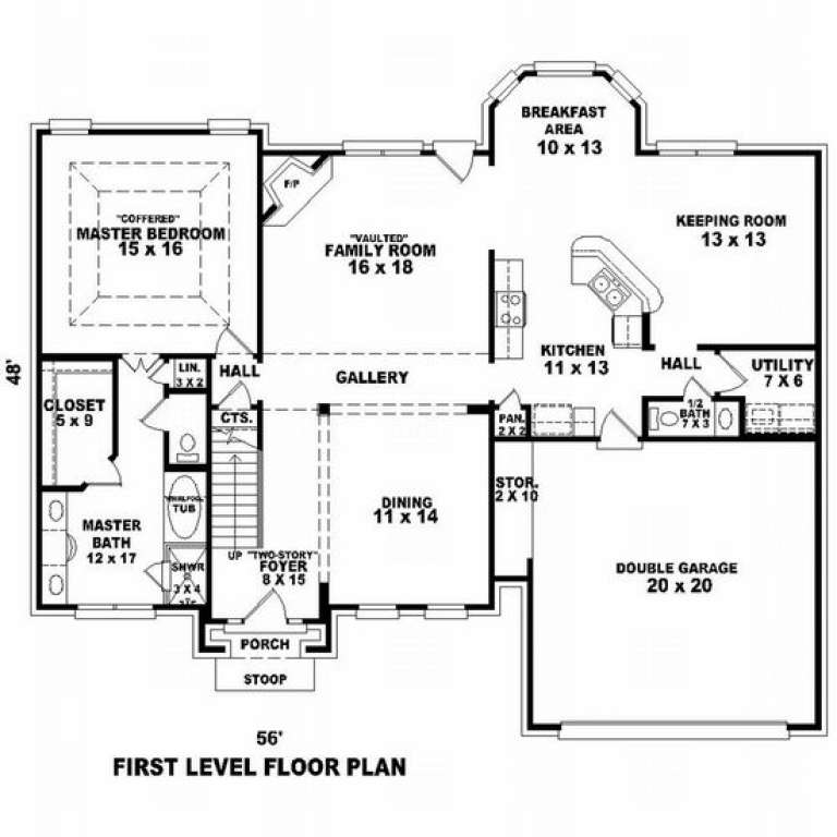House Plan House Plan #7318 Drawing 1