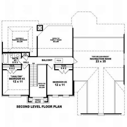 Floorplan 2 for House Plan #053-00697