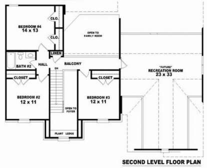Floorplan 2 for House Plan #053-00705