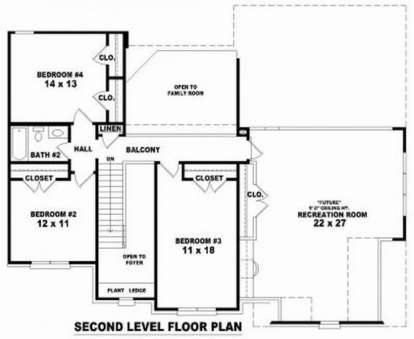 Floorplan 2 for House Plan #053-00708