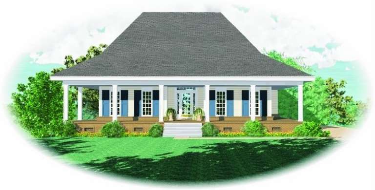 Southern House Plan #053-00714 Elevation Photo