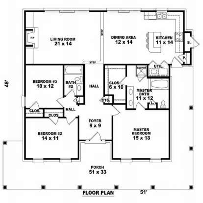 Floorplan1 for House Plan #053-00714