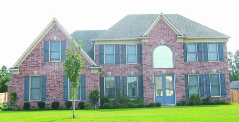French Country House Plan #053-00717 Elevation Photo