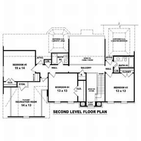Floorplan 2 for House Plan #053-00717
