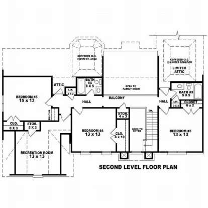 Floorplan 2 for House Plan #053-00718