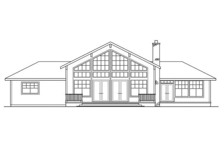 Ranch House Plan #035-00083 Elevation Photo