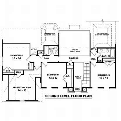 Floorplan 2 for House Plan #053-00719