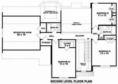 Floorplan 2 for House Plan #053-00720