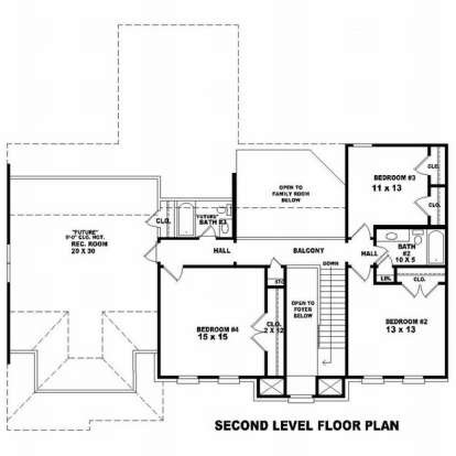 Floorplan 2 for House Plan #053-00727