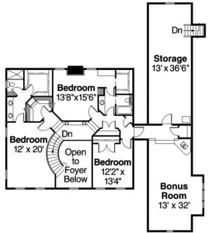Floorplan 2 for House Plan #035-00084