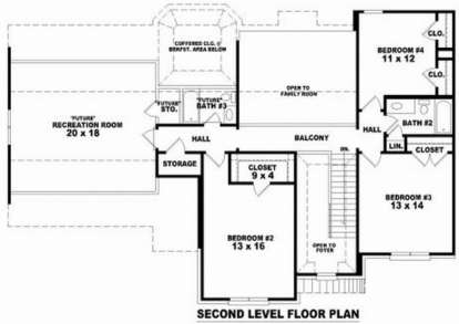 Floorplan 2 for House Plan #053-00729