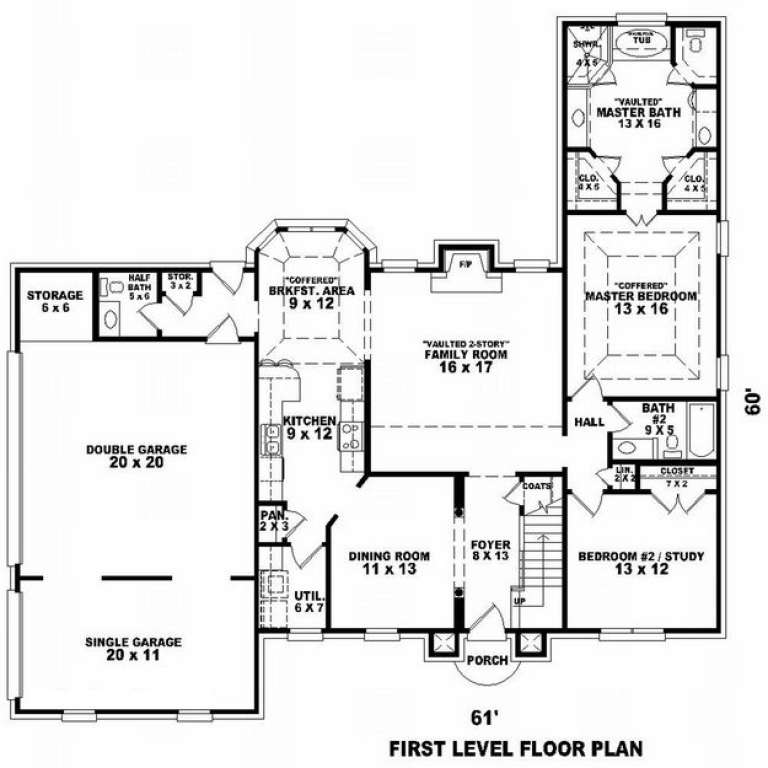 House Plan House Plan #7353 Drawing 1