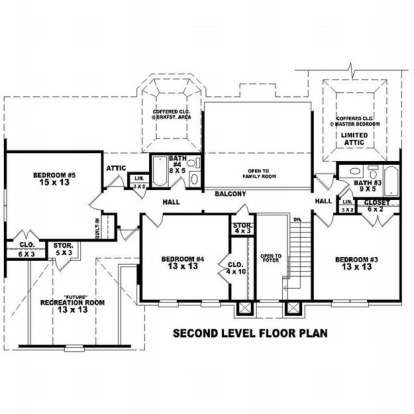 Floorplan 2 for House Plan #053-00732