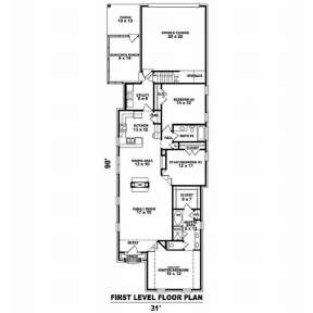 Floorplan 1 for House Plan #053-00735