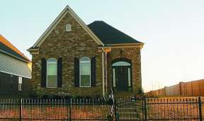 Narrow Lot House Plan #053-00736 Elevation Photo