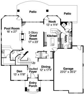 Floorplan 1 for House Plan #035-00085