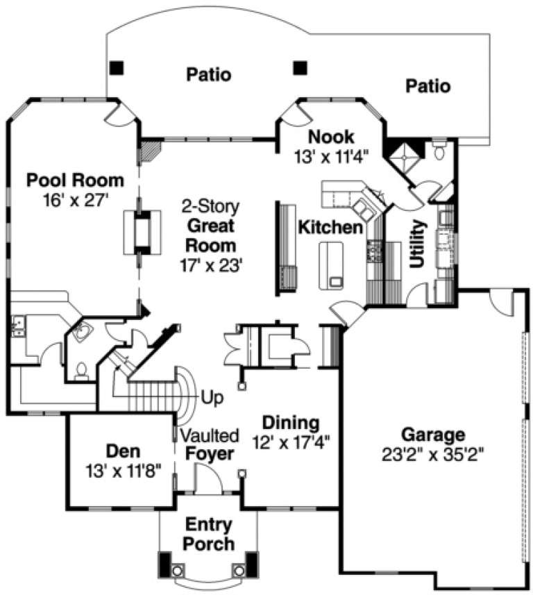 House Plan House Plan #736 Drawing 1