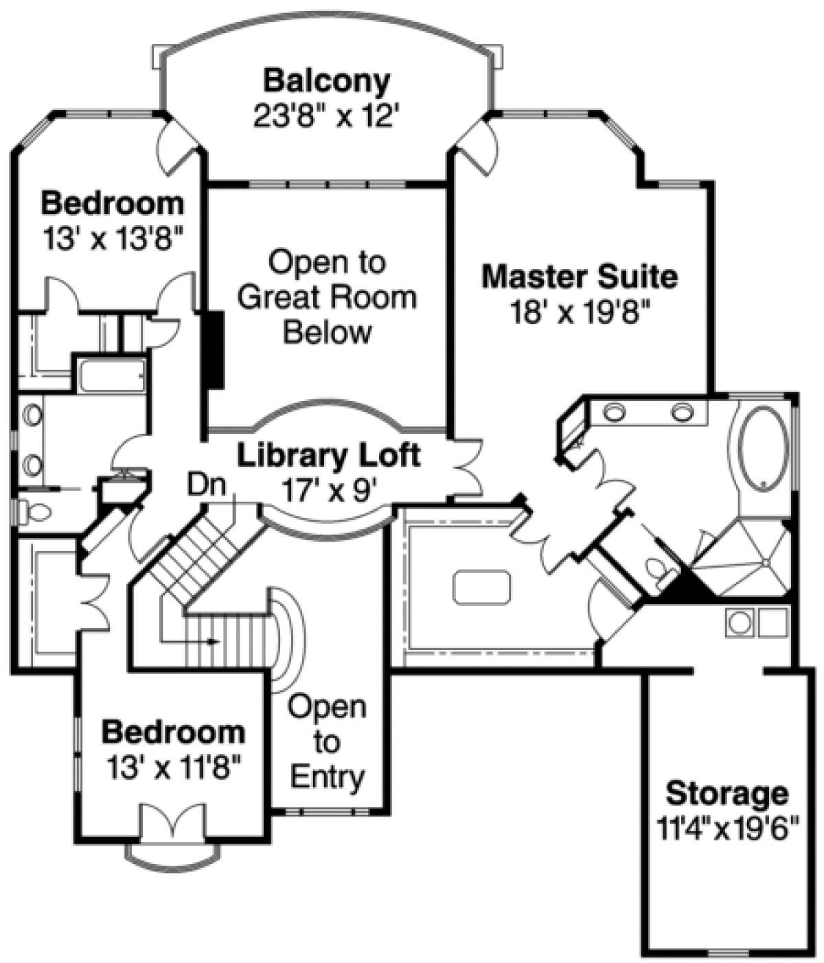 Floorplan 2 for House Plan #035-00085