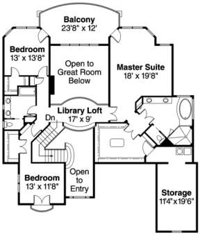 Floorplan 2 for House Plan #035-00085
