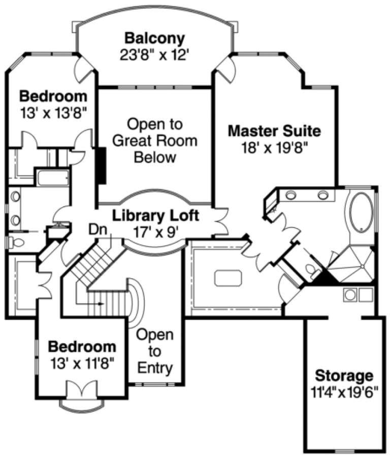 House Plan House Plan #736 Drawing 2