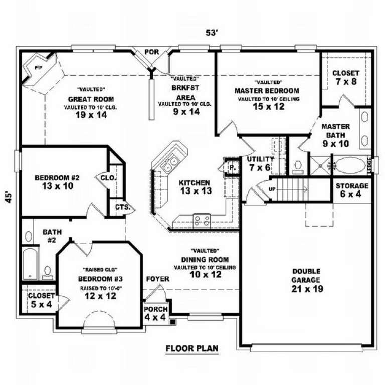 House Plan House Plan #7361 Drawing 1