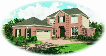 French Country House Plan #053-00744 Elevation Photo