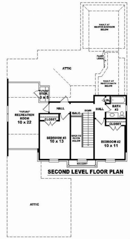 Floorplan 2 for House Plan #053-00745