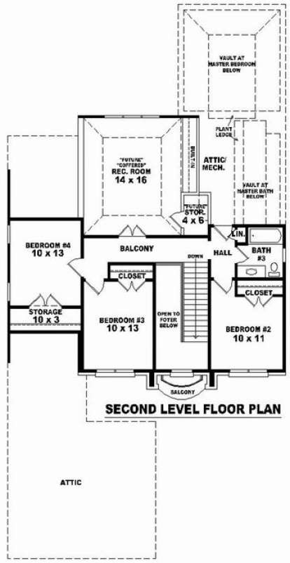 Floorplan 2 for House Plan #053-00747