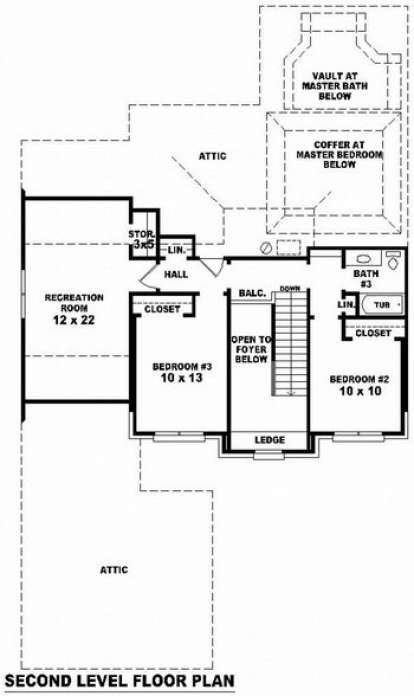 Floorplan 2 for House Plan #053-00748