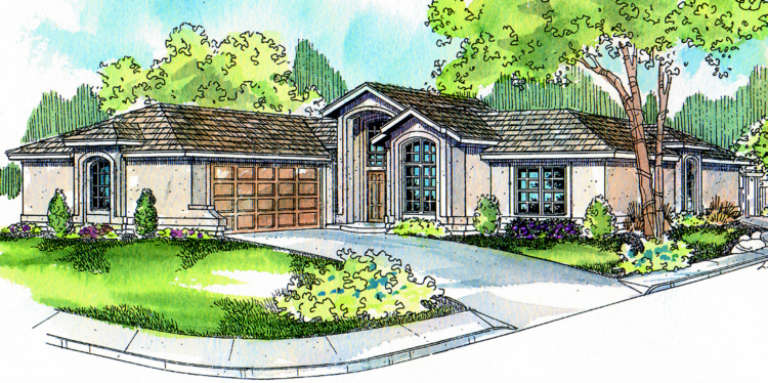 Mediterranean House Plan #035-00086 Elevation Photo
