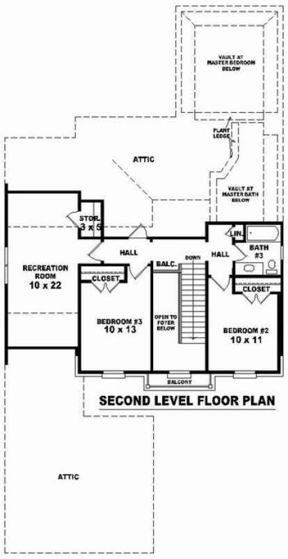 Floorplan 2 for House Plan #053-00750