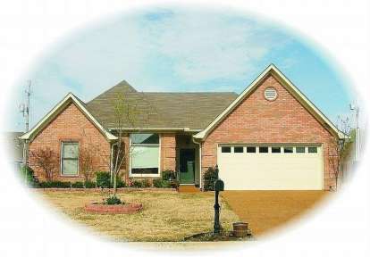 French Country House Plan #053-00756 Elevation Photo