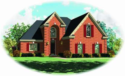 4 Bed, 3 Bath, 2754 Square Foot House Plan - #053-00758