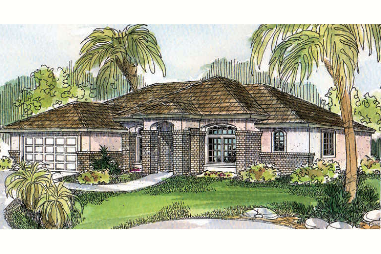 Mediterranean House Plan #035-00087 Elevation Photo