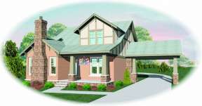 Craftsman House Plan #053-00759 Elevation Photo
