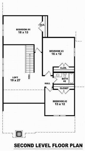 Floorplan 2 for House Plan #053-00759