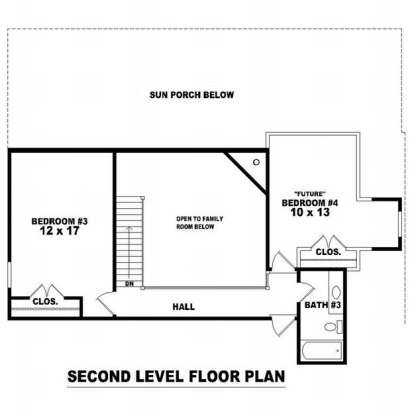 Floorplan 2 for House Plan #053-00762
