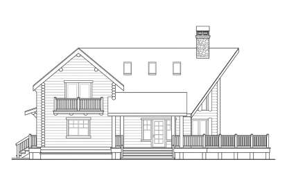 Cabin House Plan #035-00088 Elevation Photo