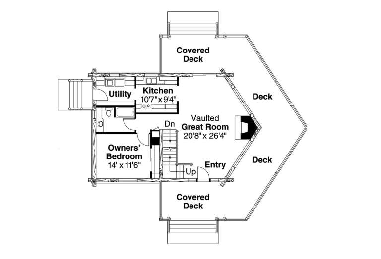 House Plan House Plan #739 Drawing 1