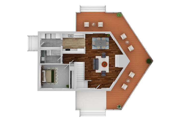 House Plan House Plan #739 Drawing 4