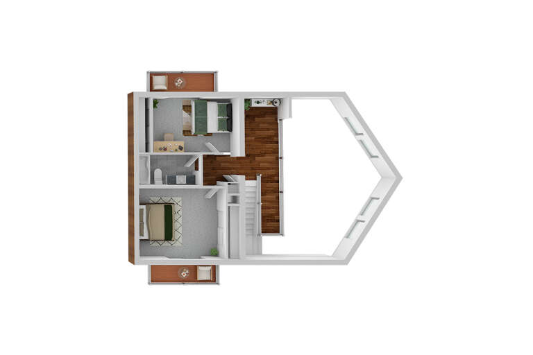 House Plan House Plan #739 Drawing 5