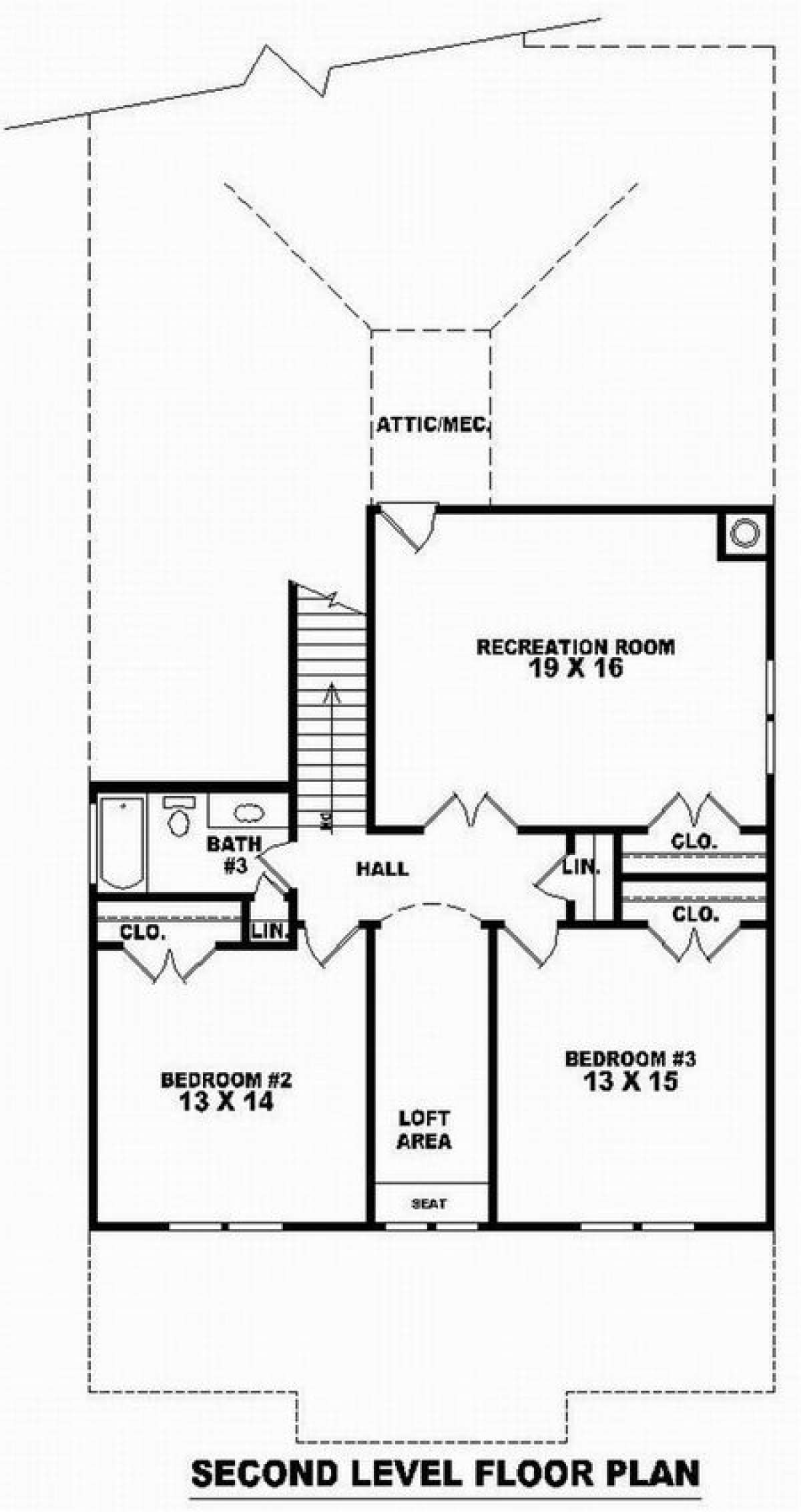 Floorplan 2 for House Plan #053-00772