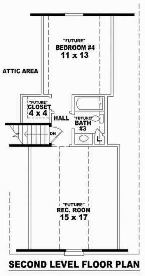 Floorplan 2 for House Plan #053-00775