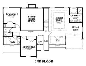 Second Floor for House Plan #009-00057