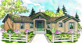 Ranch House Plan #035-00089 Elevation Photo