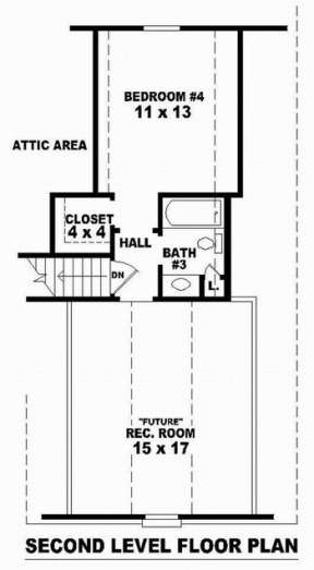Floorplan 2 for House Plan #053-00779